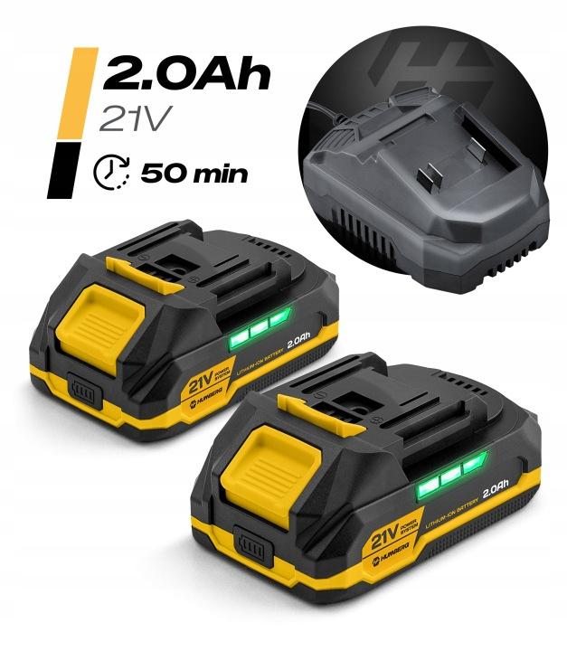 Detail produktu Akumulátorová reťazová píla na konáre Humberg HM-421 6"/8" s 2 batériami J-542100-542190