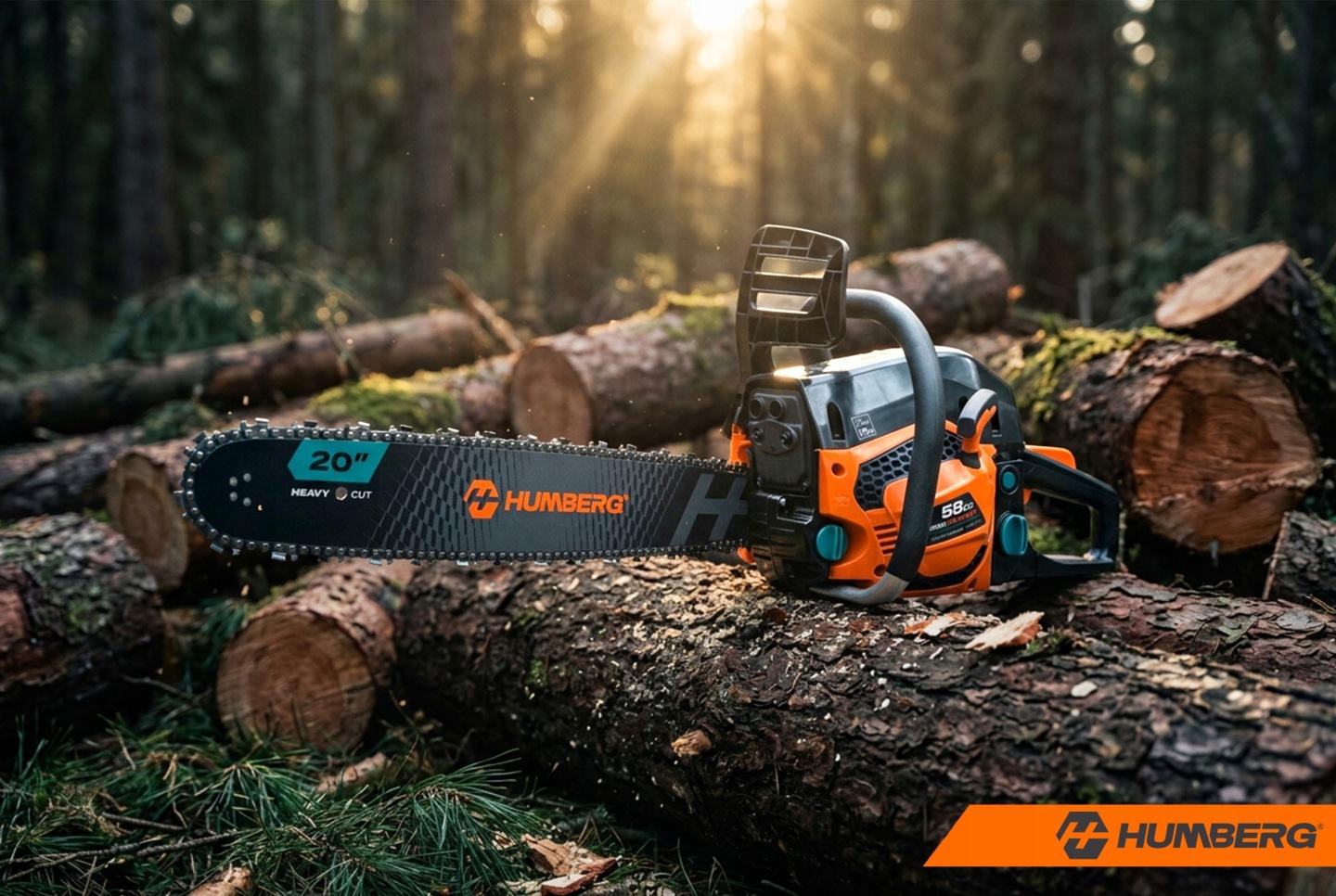 Detail produktu Benzínová reťazová píla na drevo Humberg HM-660 16"/20" J-566000