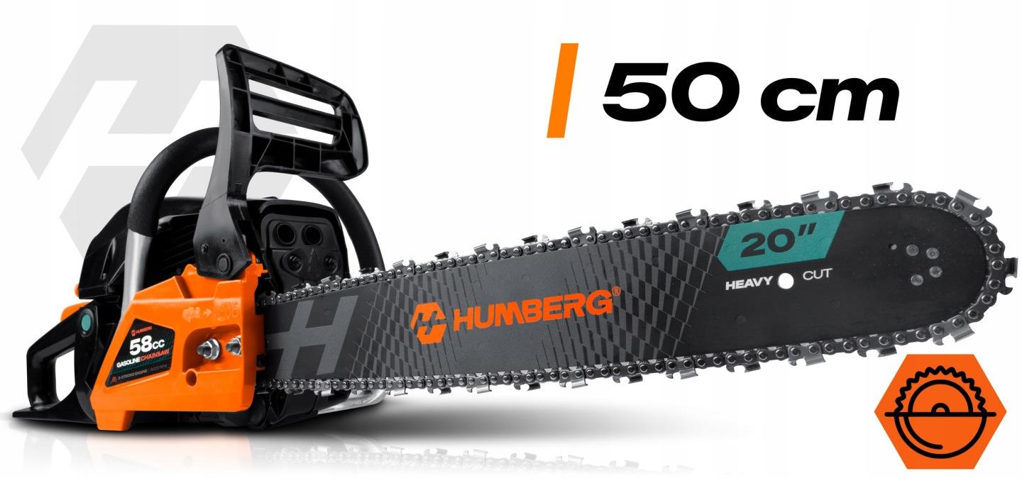 Detail produktu Benzínová reťazová píla na drevo Humberg HM-660 16"/20" J-566000