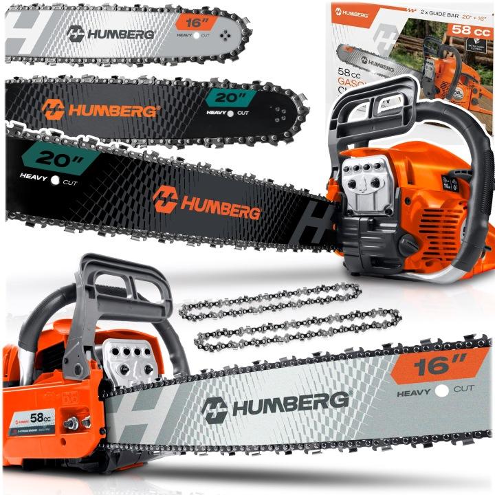 Detail produktu Benzínová reťazová píla na drevo Humberg HM-661 16/20" J-566100