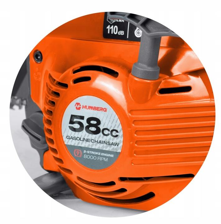 Detail produktu Benzínová reťazová píla na drevo Humberg HM-661 16/20" J-566100