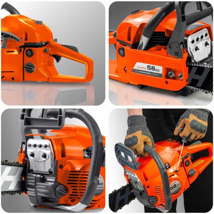 Detail produktu Benzínová reťazová píla na drevo Humberg HM-661 16/20" J-566100