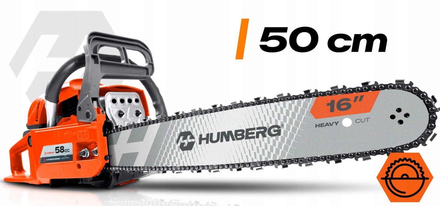 Detail produktu Benzínová reťazová píla na drevo Humberg HM-661 16/20" J-566100