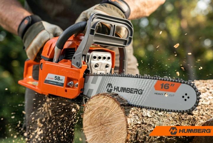 Detail produktu Benzínová reťazová píla na drevo Humberg HM-661 16/20" J-566100