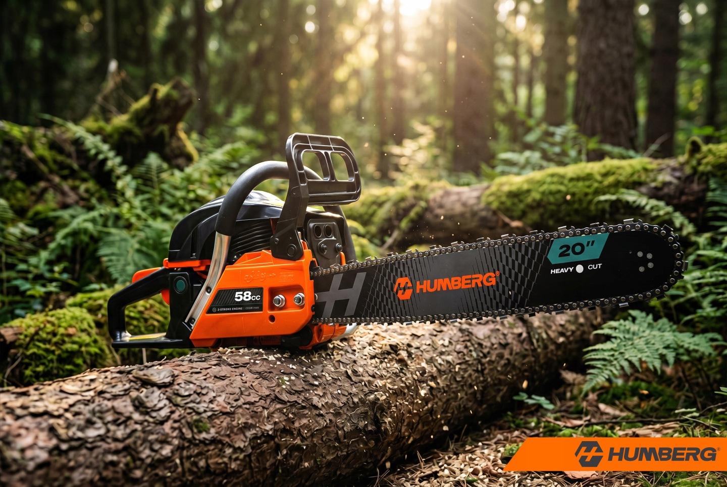 Benzínová reťazová píla na drevo Humberg HM-662 s lištami 40 a 50 cm J-566200