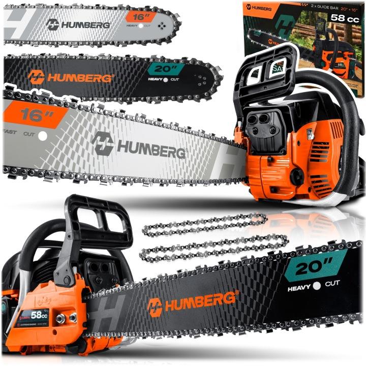 Detail produktu Benzínová reťazová píla na drevo Humberg HM-662 s lištami 40 a 50 cm J-566200