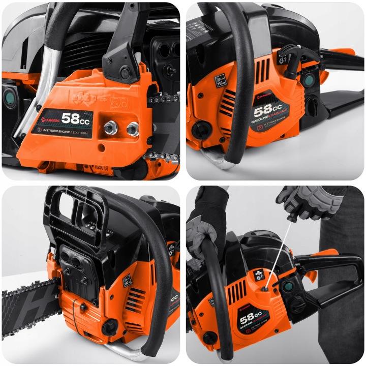 Detail produktu Benzínová reťazová píla na drevo Humberg HM-662 s lištami 40 a 50 cm J-566200
