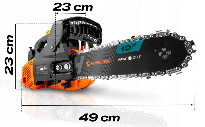 Detail produktu Benzínová reťazová píla na drevo Humberg HM-663 25 cm (10") J-566300