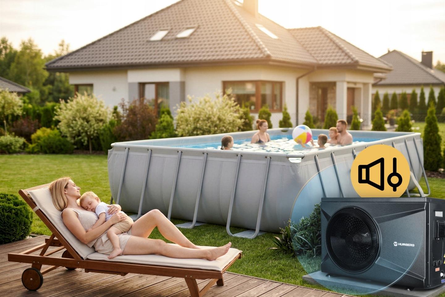 Detail produktu Bazénové tepelné čerpadlo 10 kW pre bazény 20–60 m?, invertorové, Wi-Fi, Humberg HM-912 J-591200-590900