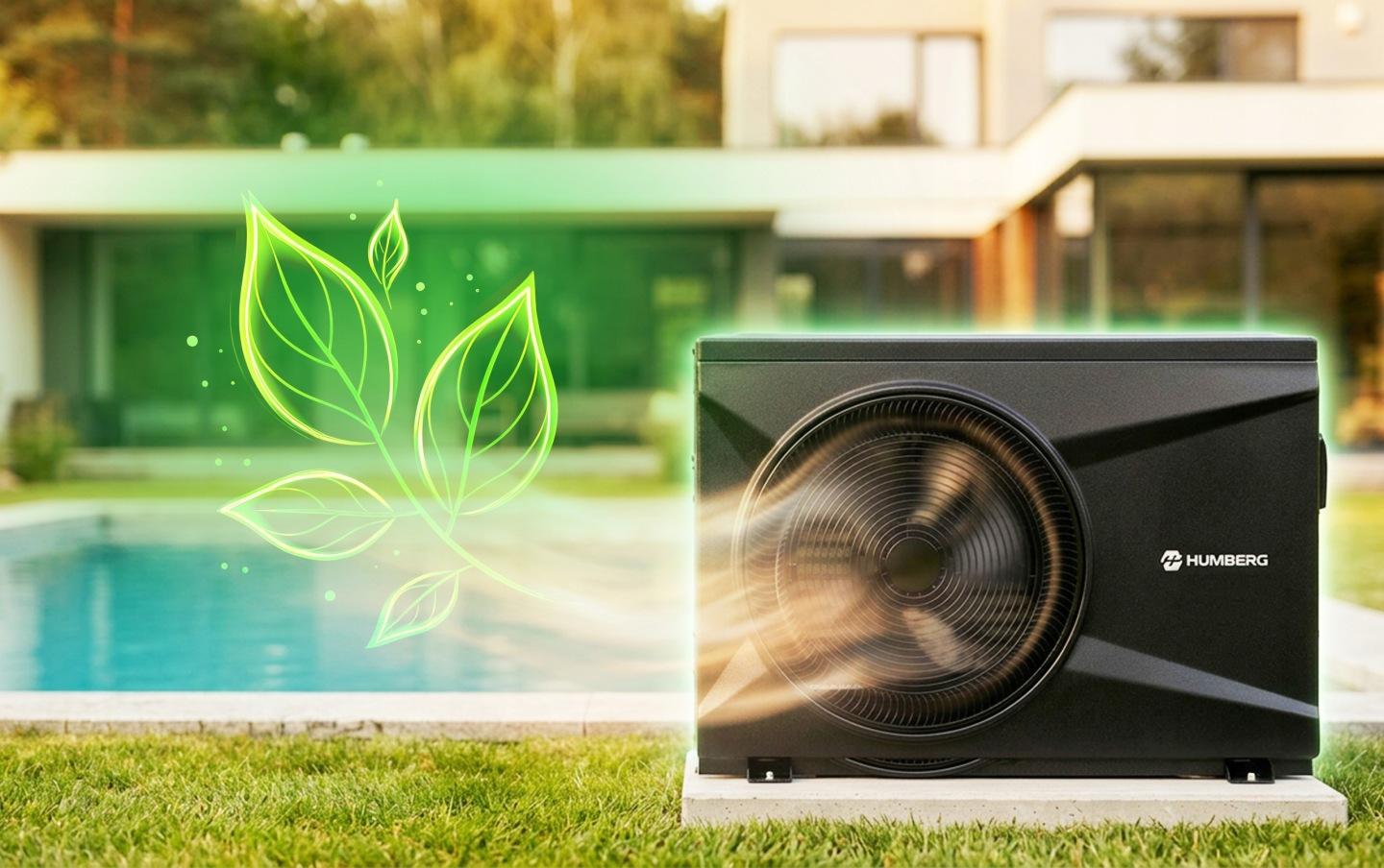 Detail produktu Bazénové tepelné čerpadlo 10 kW pre bazény 20–60 m?, invertorové, Wi-Fi, Humberg HM-912 J-591200-590900