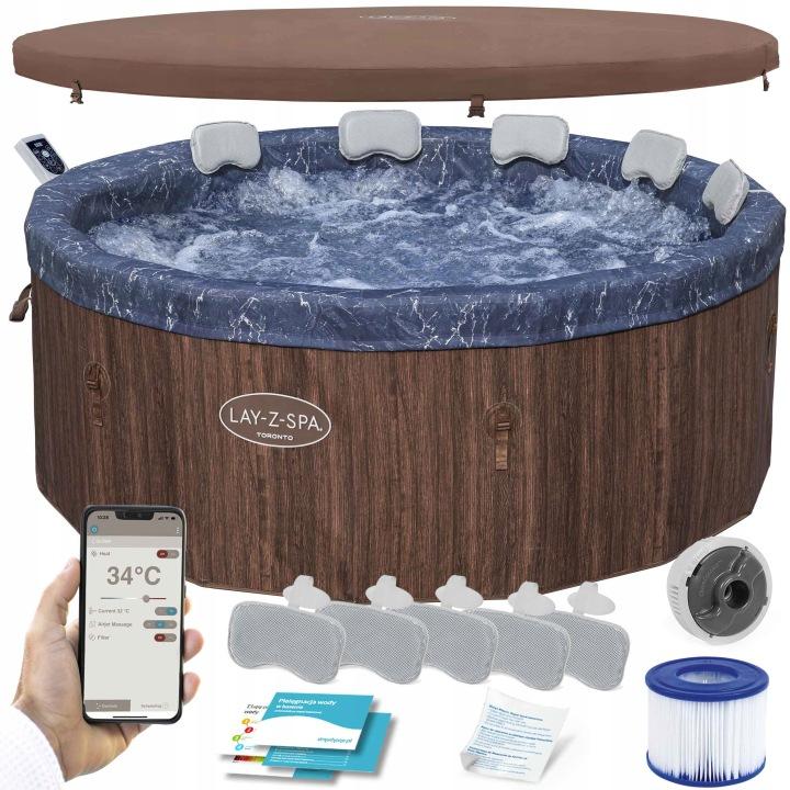 Detail produktu Nafukovacia vírivka Bestway Lay-Z Spa Toronto pre 5 až 7 osôb 190 × 190 x 70 cm J-6001W
