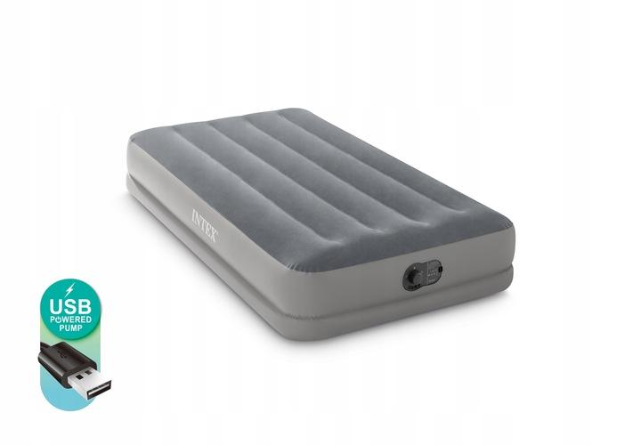 Intex jednolôžkový nafukovací matrac s integrovanou elektrickou pumpou 191 x 99 x 30 cm J-64112