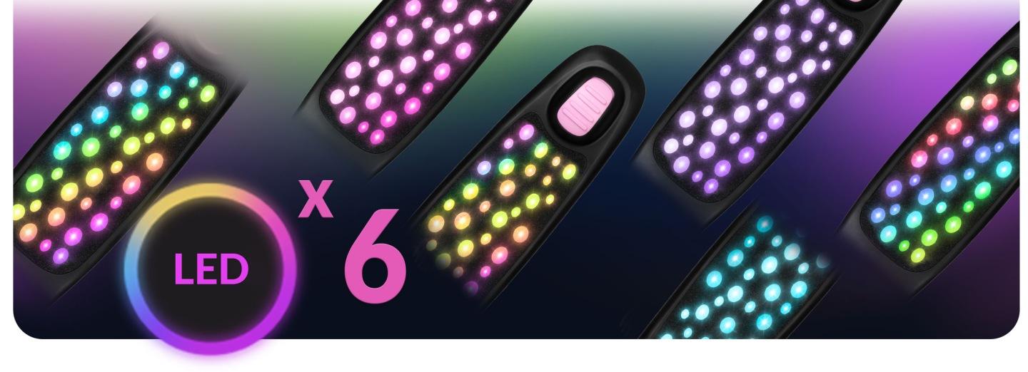 Detail produktu 6: Detská trojkolesová balančná kolobežka s LED svetlami Ricokids Glowi – čierno-ružová