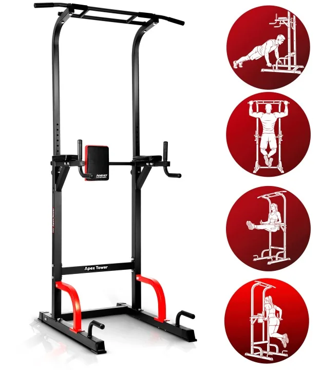 Detail produktu 5: Samostatná hrazda na zhyby a dipy, stabilná, nosnosť 150 kg, Neo-Sport 130200