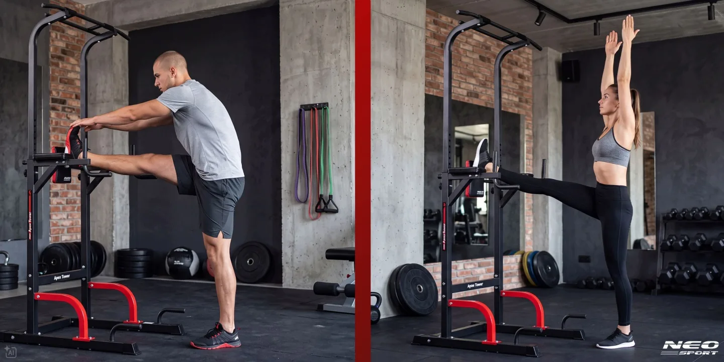Detail produktu 25: Samostatná hrazda na zhyby a dipy, stabilná, nosnosť 150 kg, Neo-Sport 130200