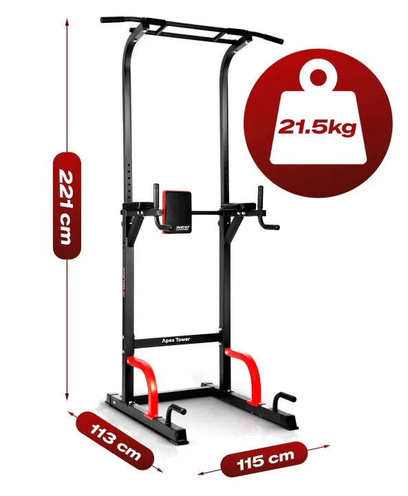 Detail produktu 23: Samostatná hrazda na zhyby a dipy, stabilná, nosnosť 150 kg, Neo-Sport 130200