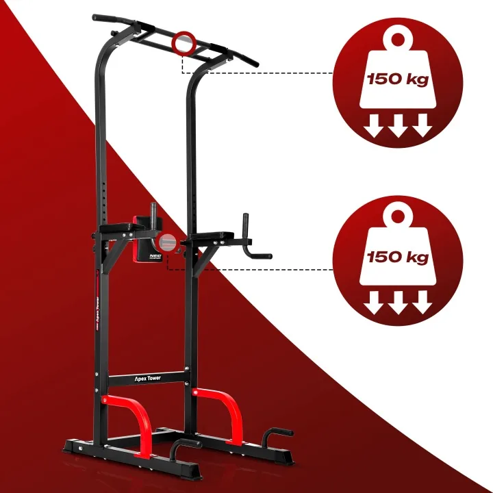 Detail produktu 7: Samostatná hrazda na zhyby a dipy, stabilná, nosnosť 150 kg, Neo-Sport 130200