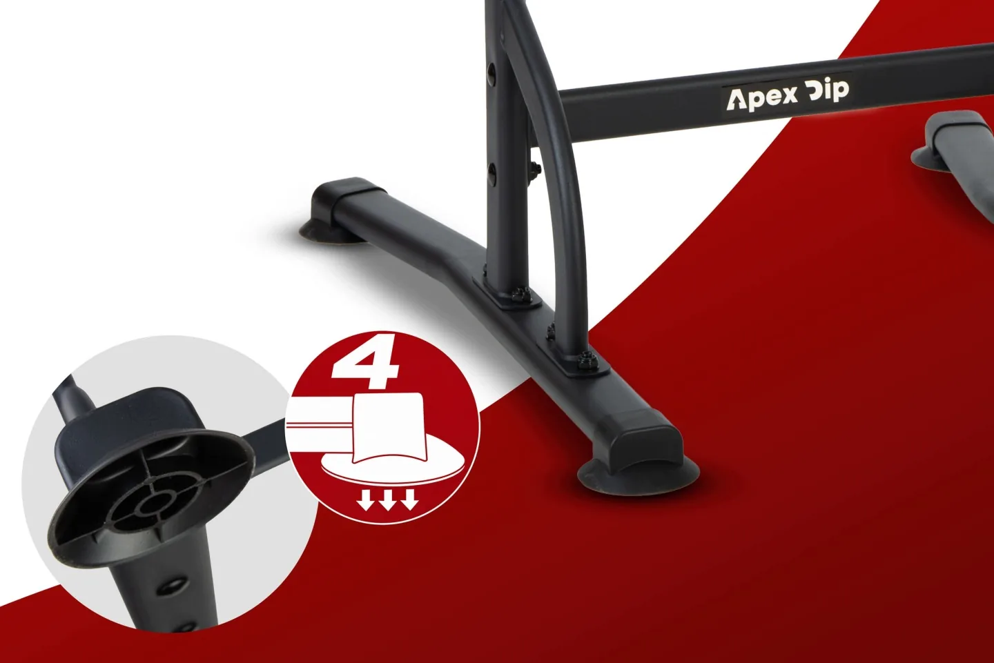Detail produktu 15: Voľne stojaca hrazda na príťahy, stabilná, nosnosť 100 kg Neo-Sport 130300