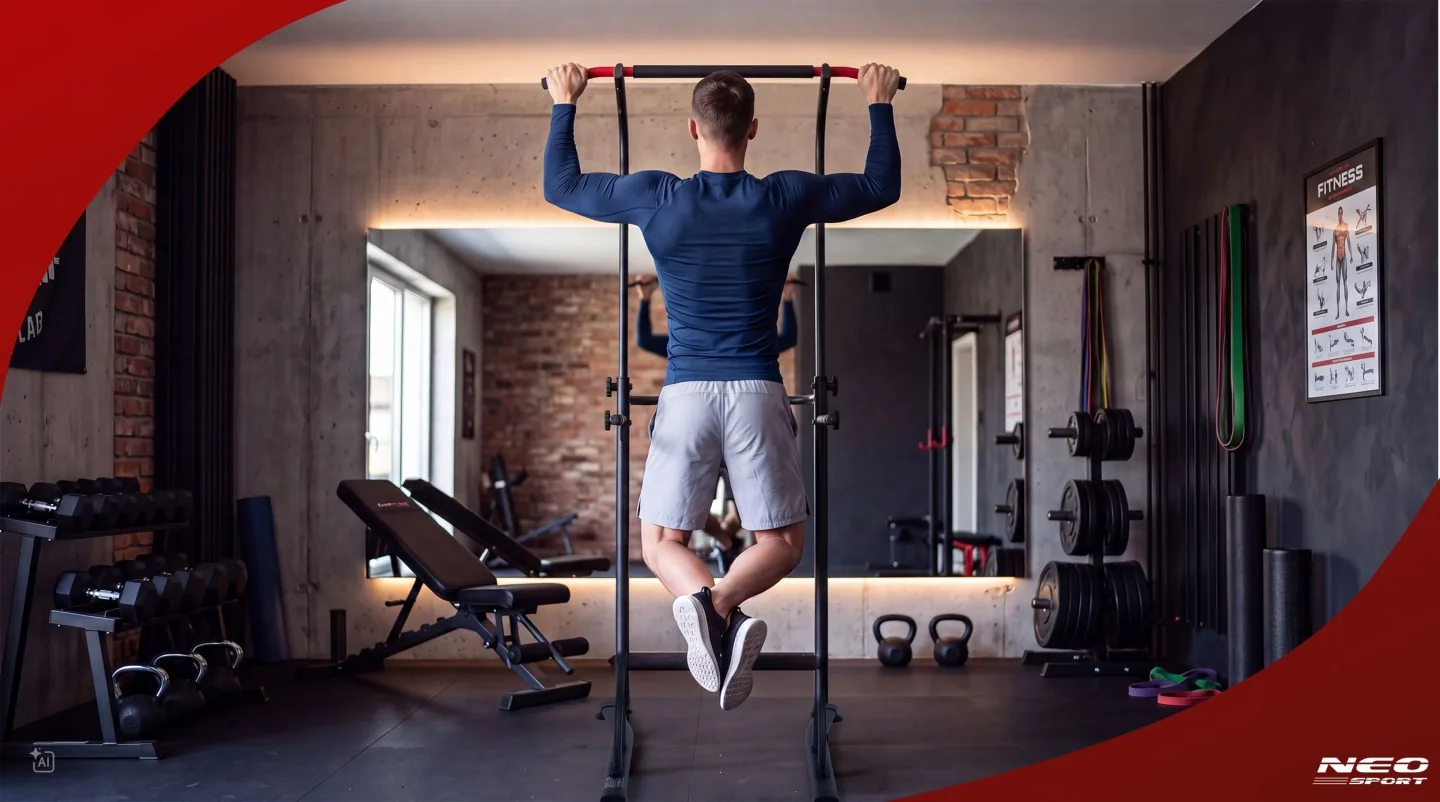 Detail produktu 3: Voľne stojaca hrazda na príťahy, stabilná, nosnosť 100 kg Neo-Sport 130300