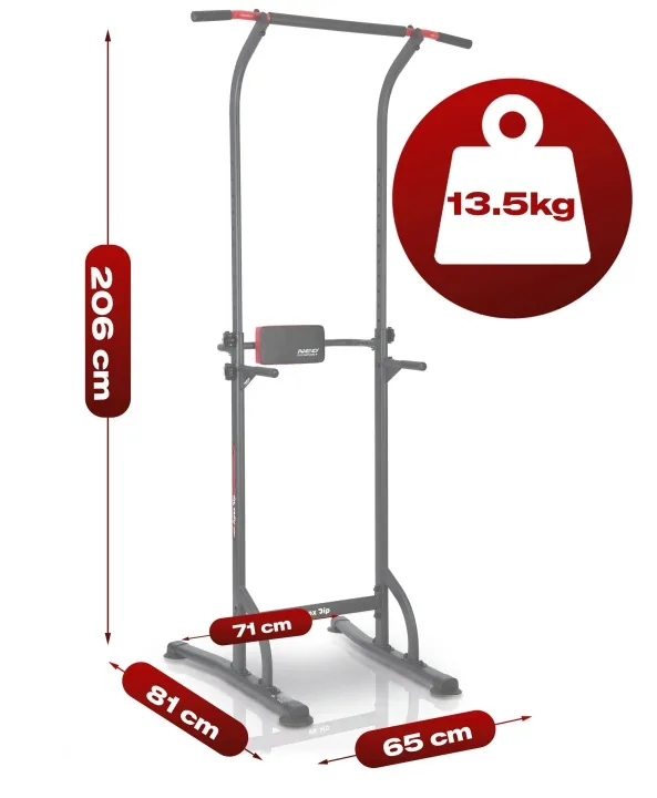 Detail produktu 19: Voľne stojaca hrazda na príťahy, stabilná, nosnosť 100 kg Neo-Sport 130300