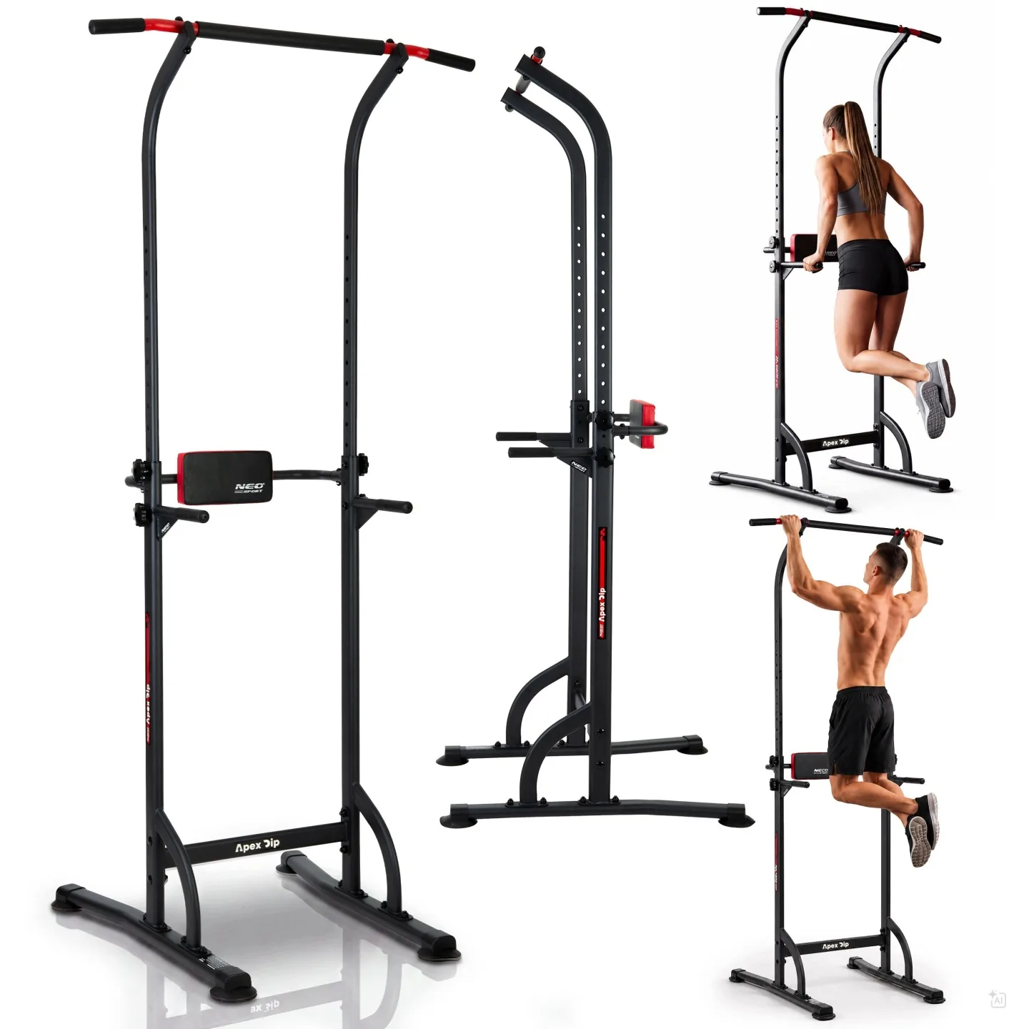 Detail produktu 22: Voľne stojaca hrazda na príťahy, stabilná, nosnosť 100 kg Neo-Sport 130300