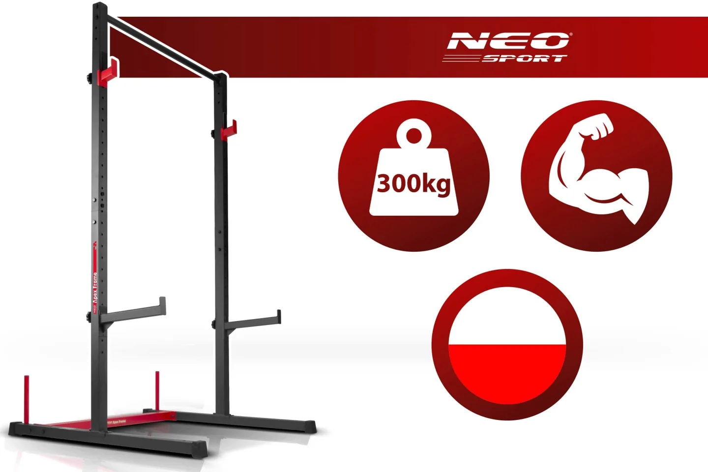 Stacionárny hrazdový stojan na činku Neo-Sport Apex Frame 130400