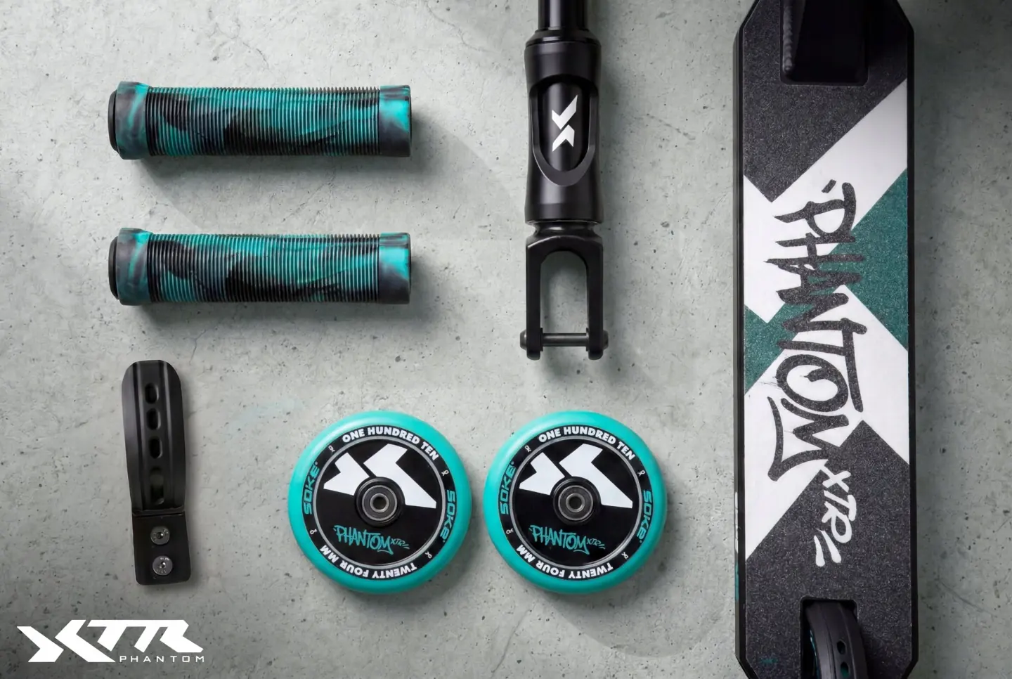 Detail produktu 19: Freestylová kolobežka SOKE XTR čierna-tyrkysová