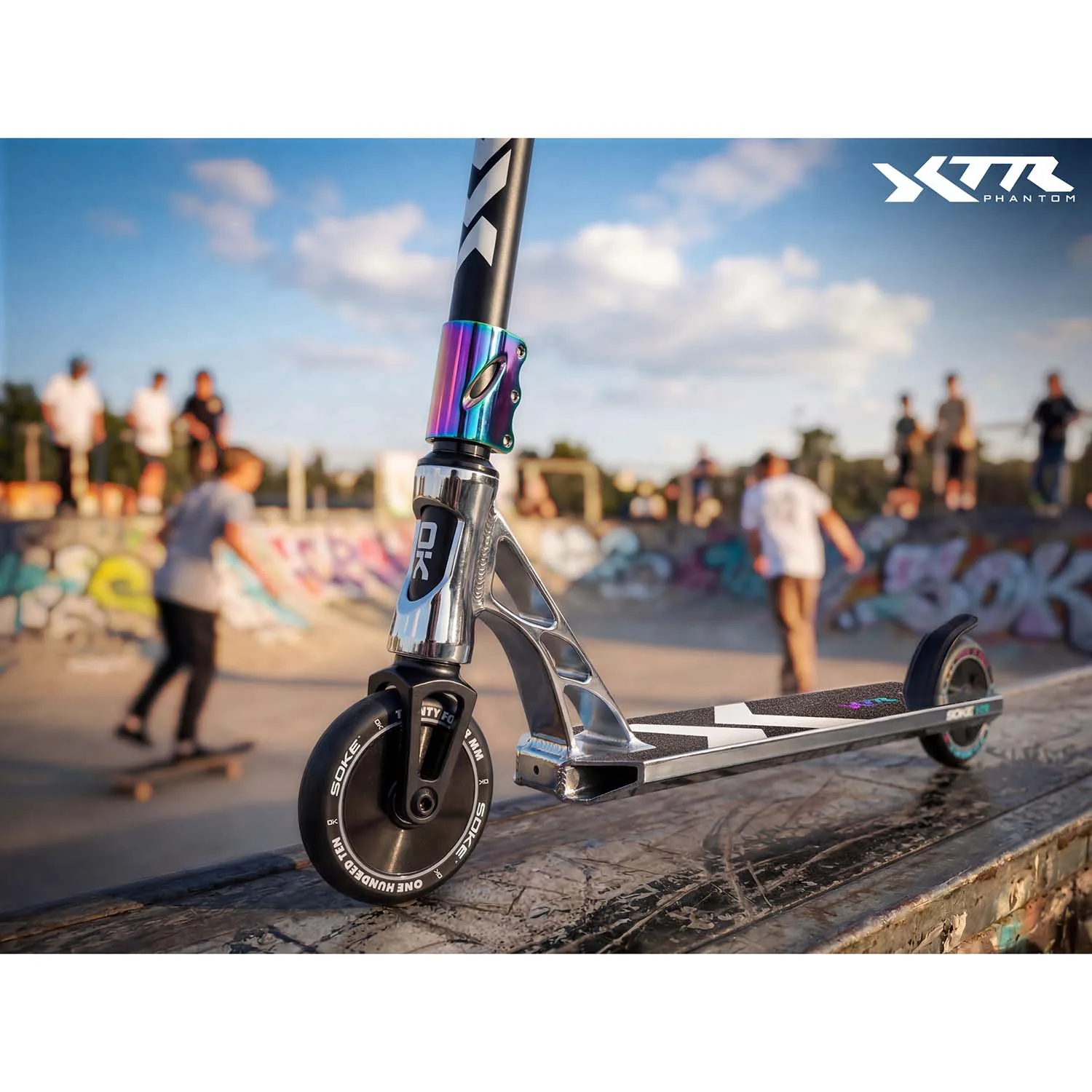 Detail produktu 5: Freestylová kolobežka SOKE XTR strieborno-čierna
