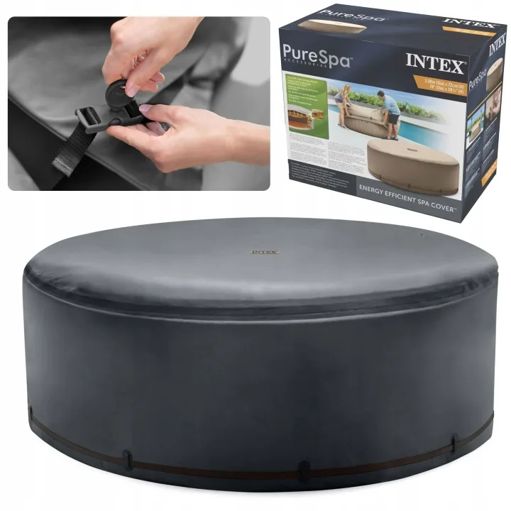Tepelný kryt do SPA pre 4 osoby, celoročný, okrúhly, Intex 28523