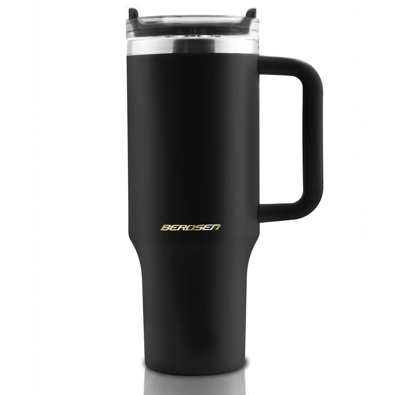 Detail produktu 2: Vákuový termohrnček so sadou slamiek 1180 ml Berdsen čierny