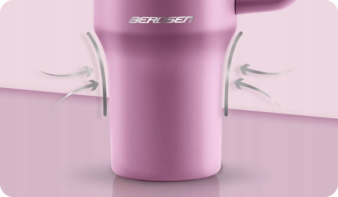 Detail produktu 8: Vákuový termohrnček so sadou slamiek 1180 ml Berdsen ružový