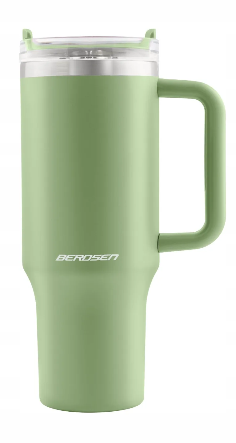 Detail produktu 14: Vákuový termohrnček so slamkou 1180 ml Berdsen zelený