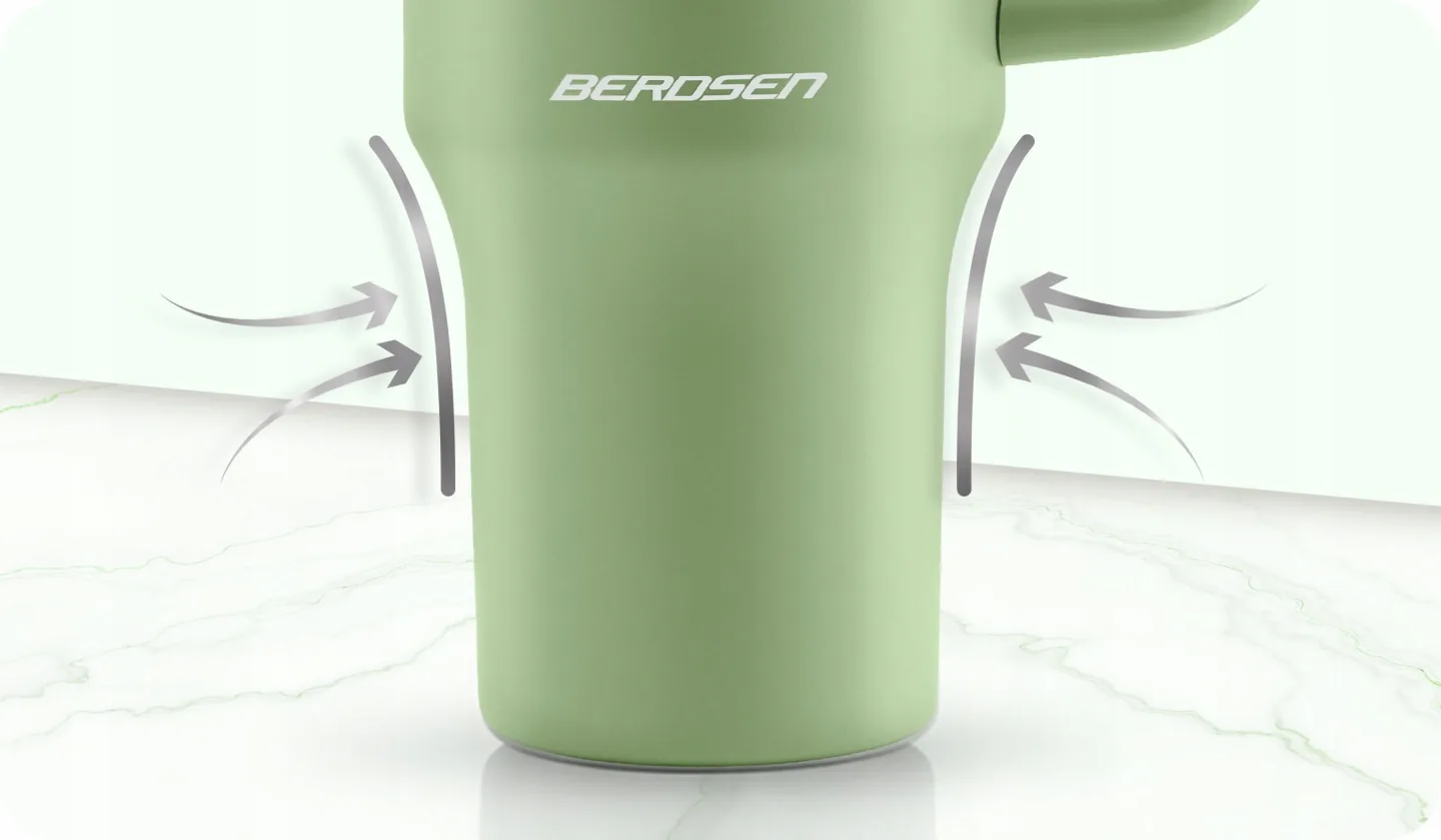 Detail produktu 6: Vákuový termohrnček so slamkou 1180 ml Berdsen zelený