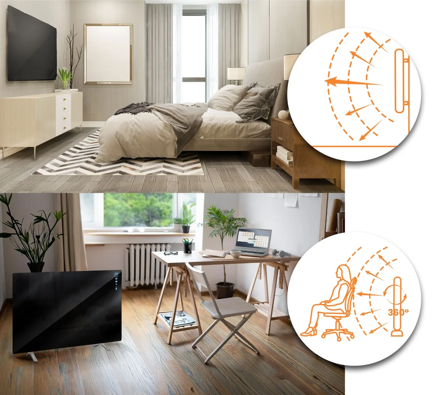 Detail produktu 21: Infračervený panelový ohrievač 600 W Berdsen BD-984, diaľkový ovládač, Wi‑Fi, aplikácia