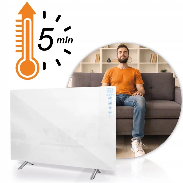 Detail produktu 13: Infračervený panelový ohrievač 600 W Berdsen BD-984, diaľkové ovládanie, Wi-Fi aplikácia