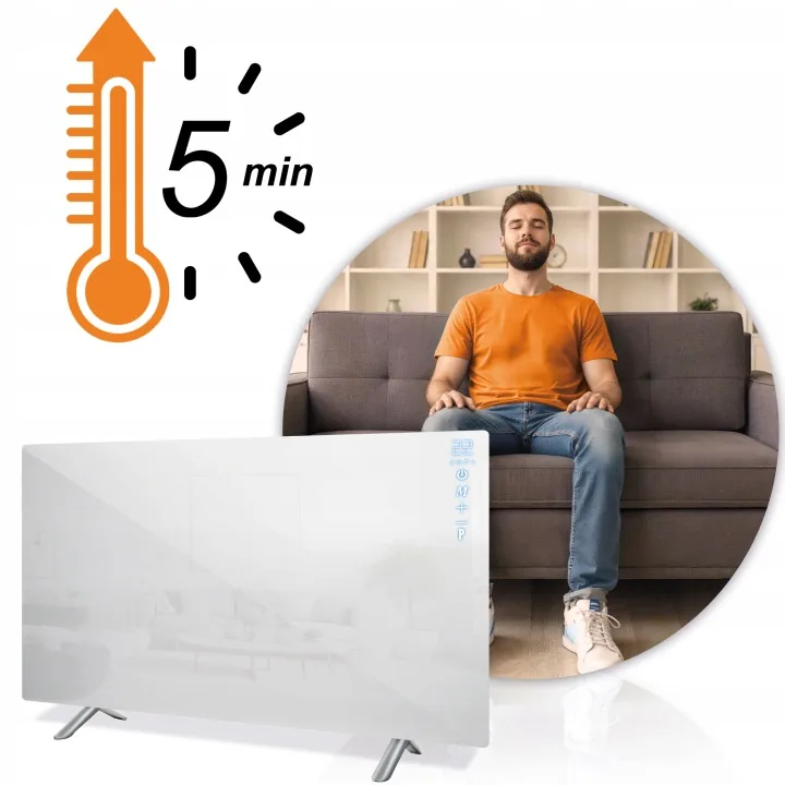 Detail produktu 13: Infračervený ohrievač, sálavý panel 720 W Berdsen BD-985, diaľkový ovládač, WiFi aplikácia
