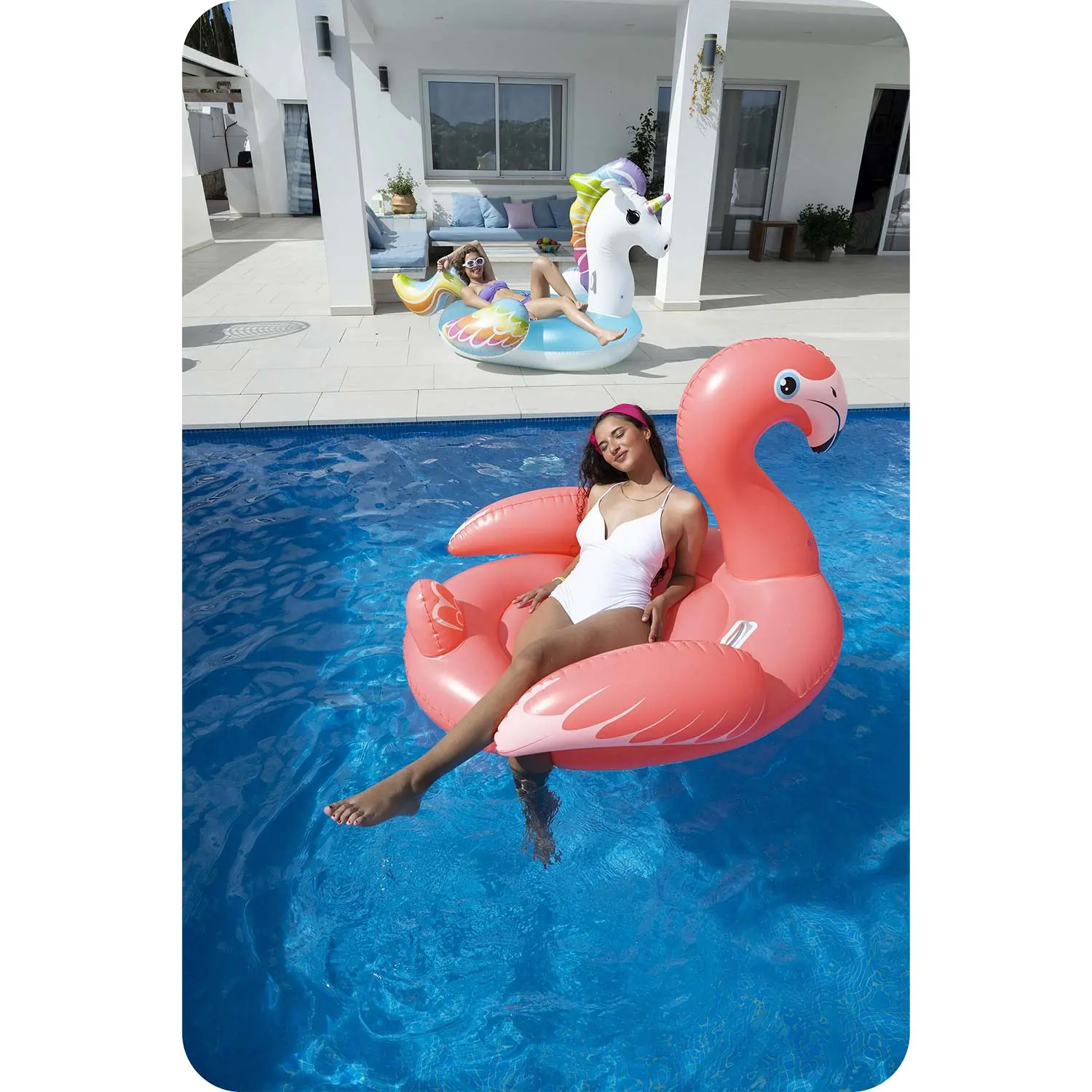 Detail produktu 8: Nafukovací matrac na plávanie plameniak XXL 168x120 cm Bestway