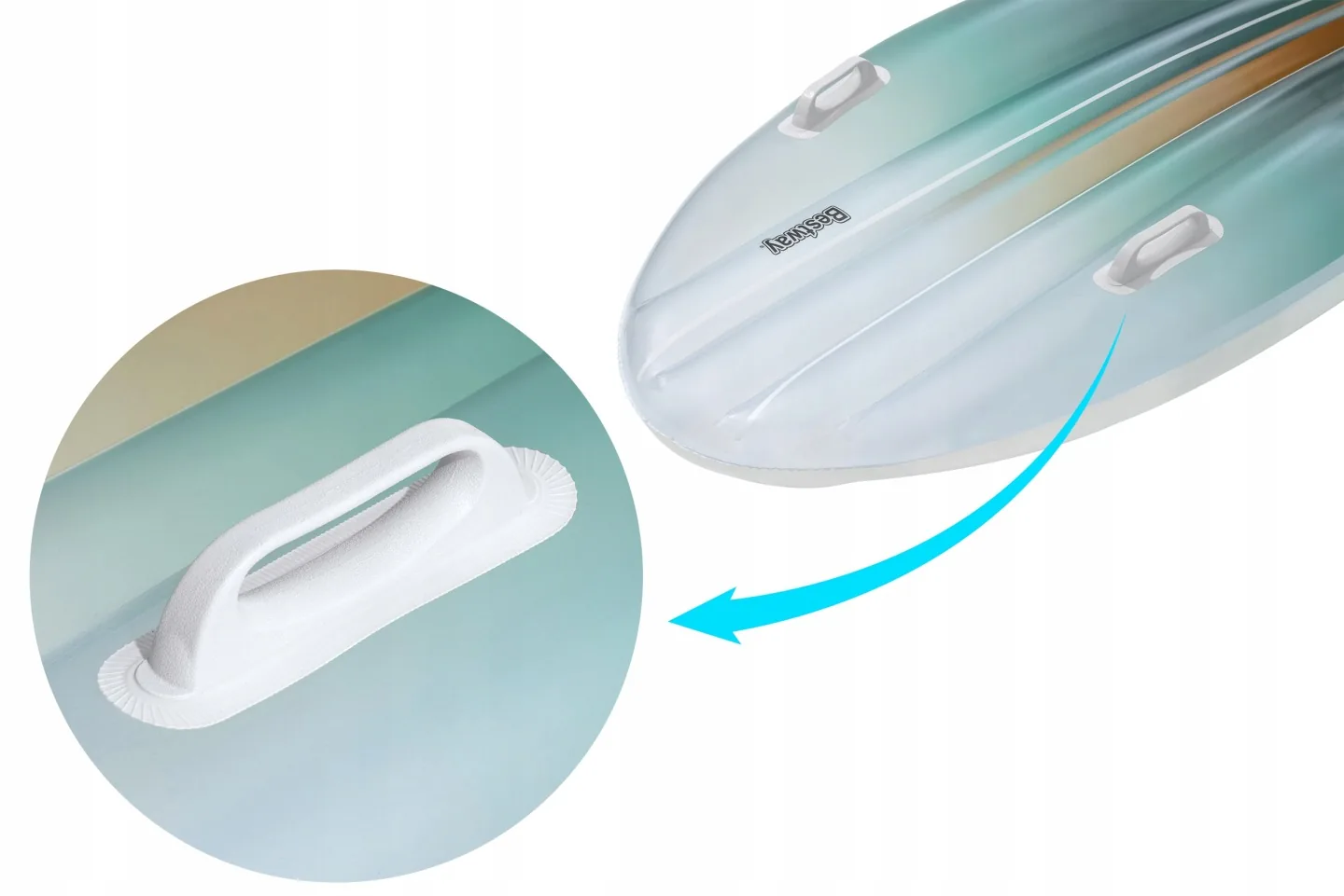 Detail produktu 4: Nafukovacia plavecká doska, plážový matrac 183x71 cm Bestway 42072