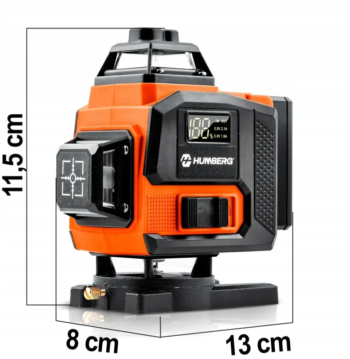 Detail produktu 13: Krížový laserový nivelátor v kufríku + príslušenstvo Humberg HM-175