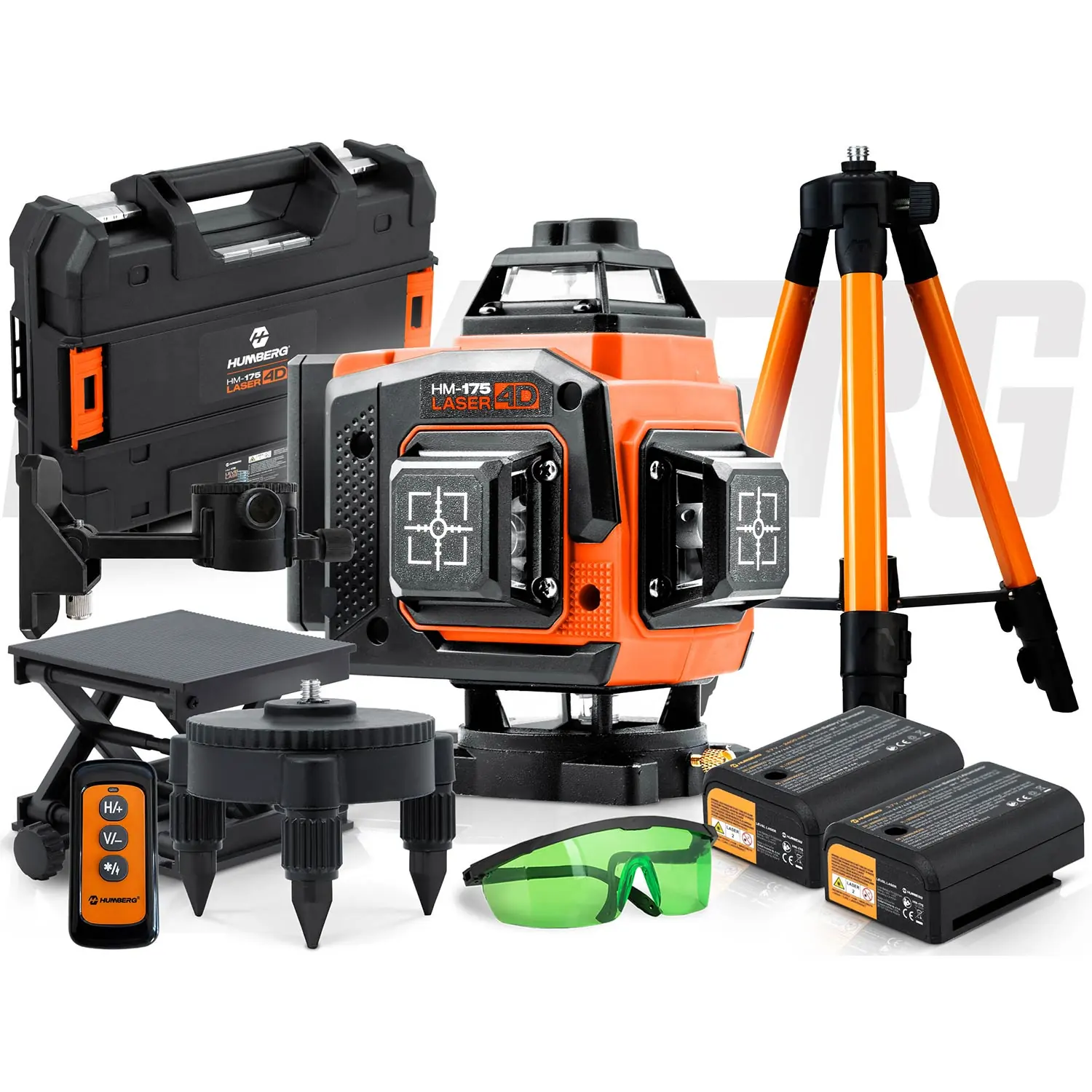 Detail produktu 11: Krížový laserový nivelátor v kufríku + príslušenstvo Humberg HM-175