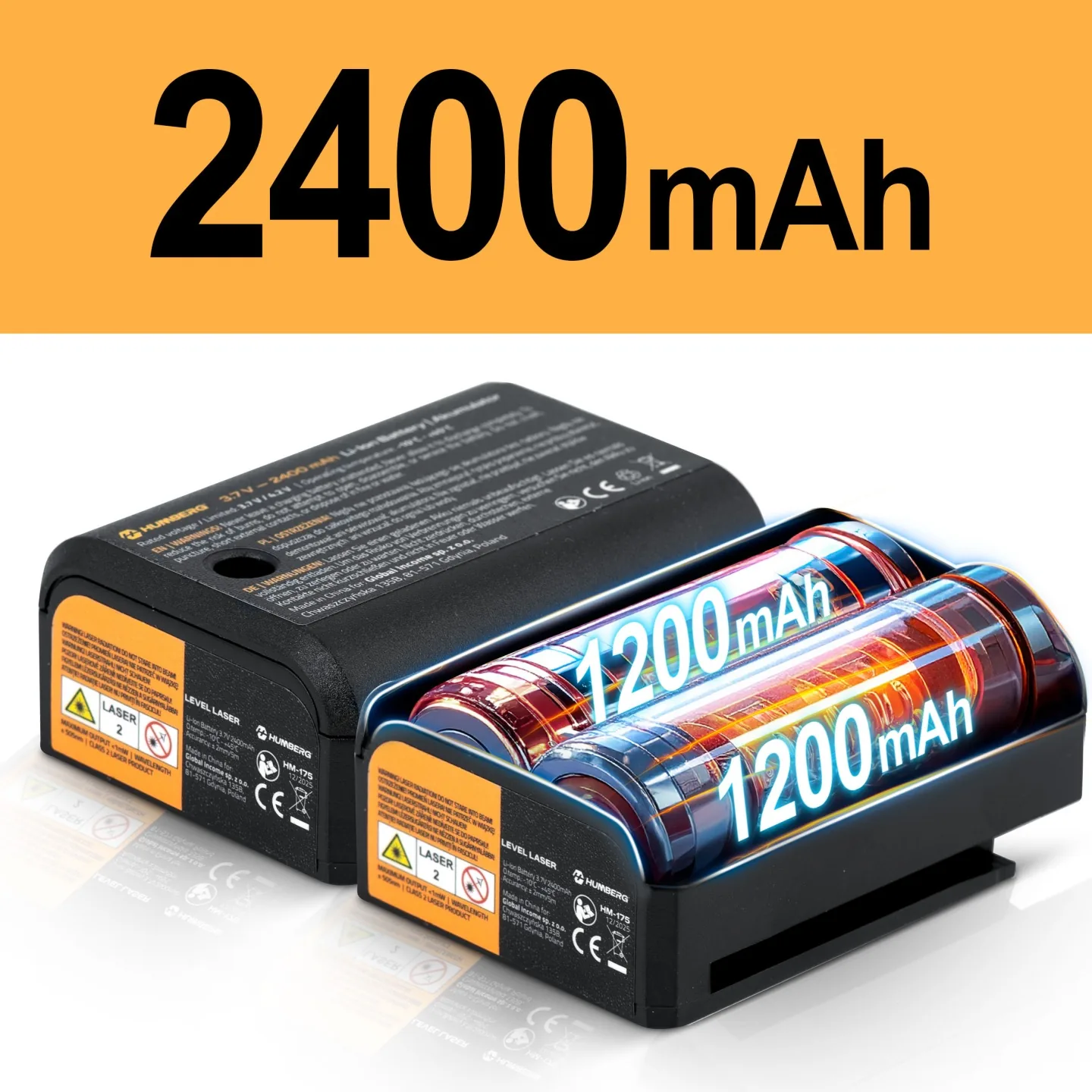 Detail produktu 5: Krížový laserový nivelátor v kufríku + príslušenstvo Humberg HM-175