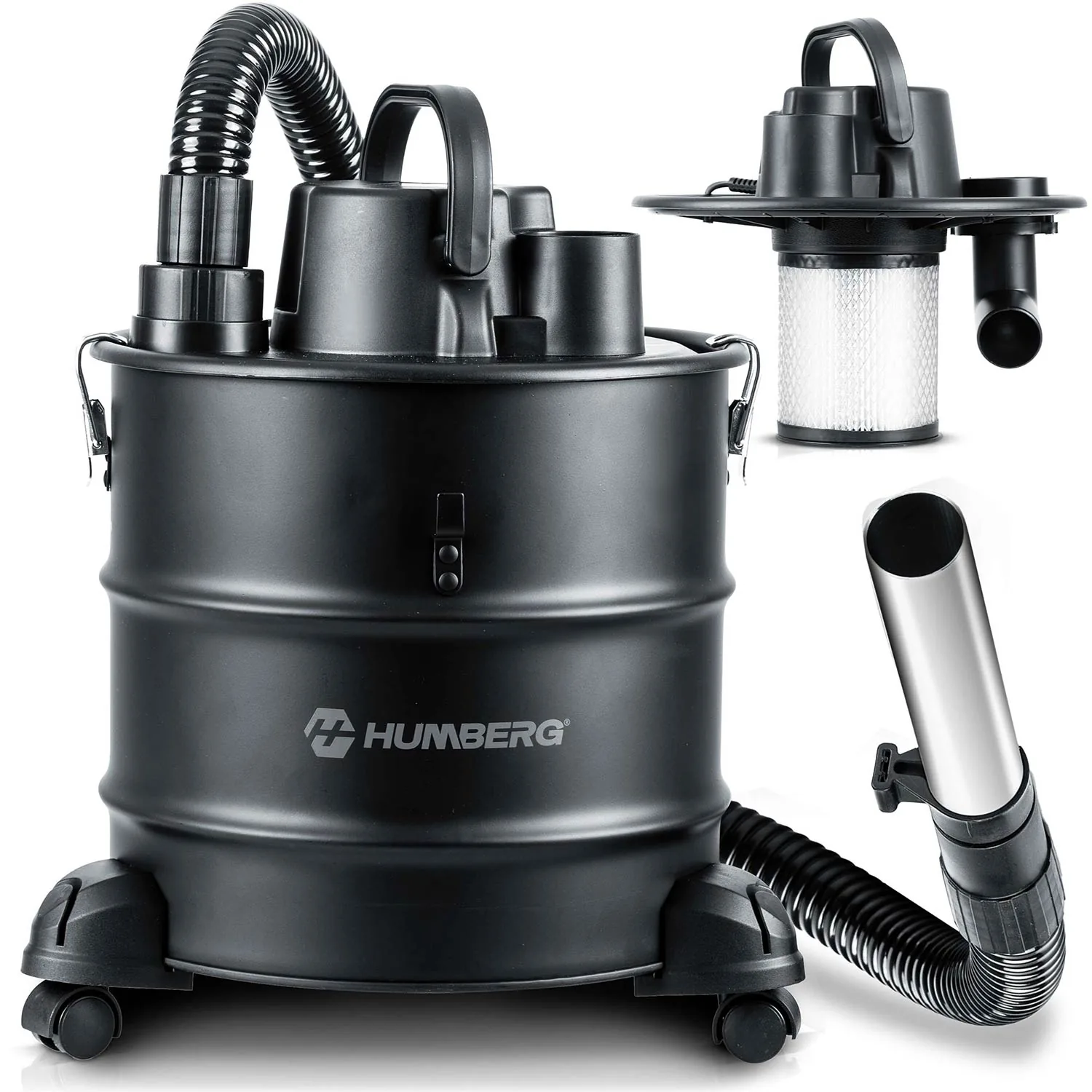 Vysávač na popol z krbu, pece a grilu, krbový, 1000 W HM-405