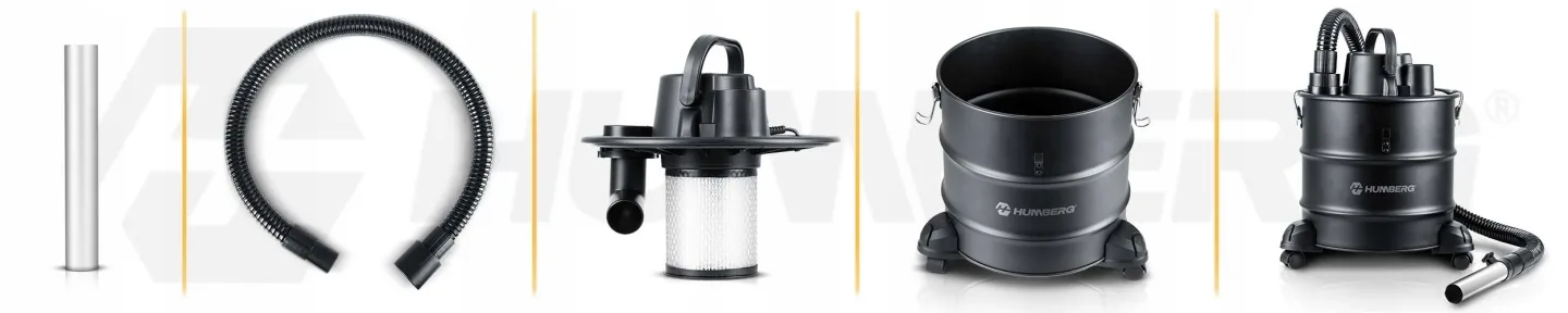Detail produktu 9: Vysávač na popol z krbu, pece a grilu, krbový, 1000 W HM-405