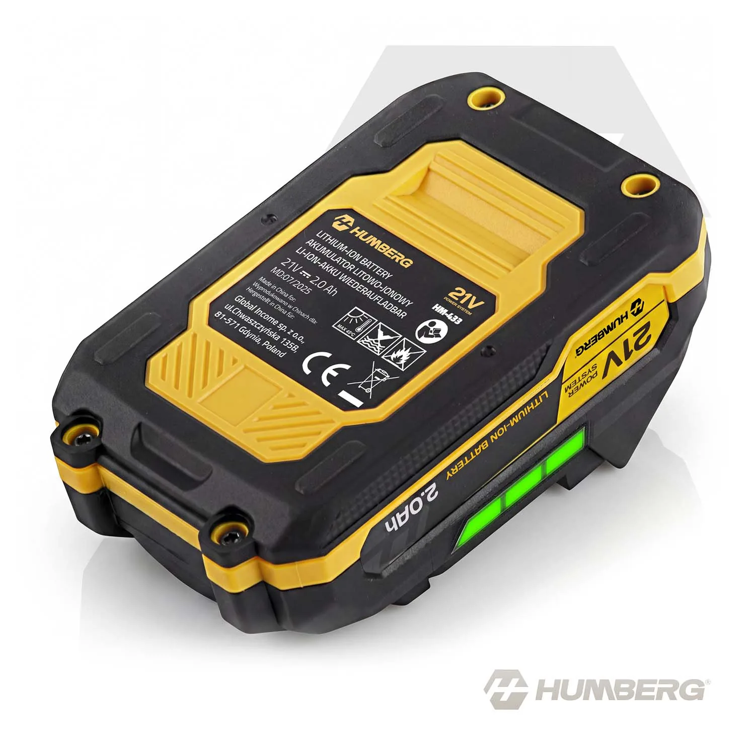 Detail produktu 12: Akumulátor 21 V 2 Ah do elektrického náradia Humberg Li-Ion 5 článkov HM-433