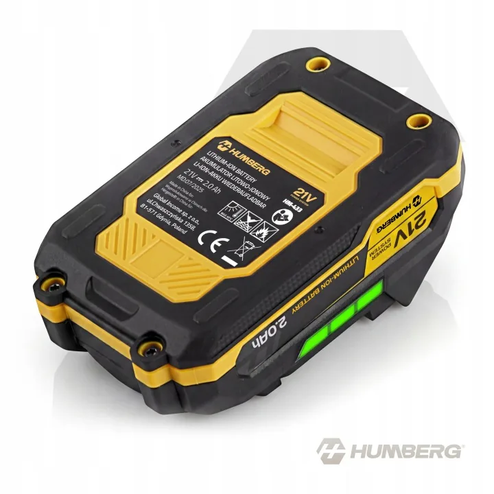 Detail produktu 24: Akumulátor 21 V 2 Ah do elektrického náradia Humberg Li-Ion 5 článkov HM-433