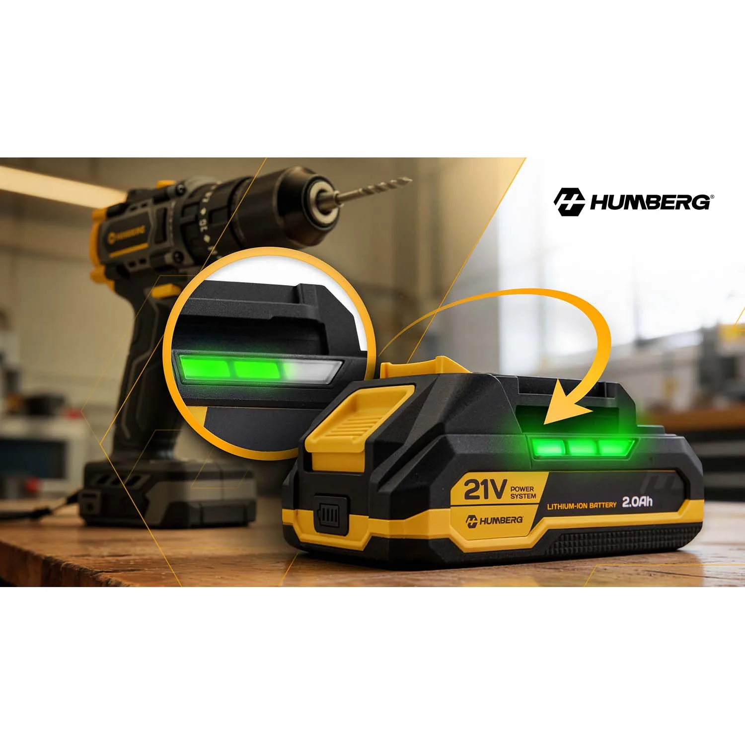 Detail produktu 7: Akumulátor 21 V 2 Ah do elektrického náradia Humberg Li-Ion 5 článkov HM-433