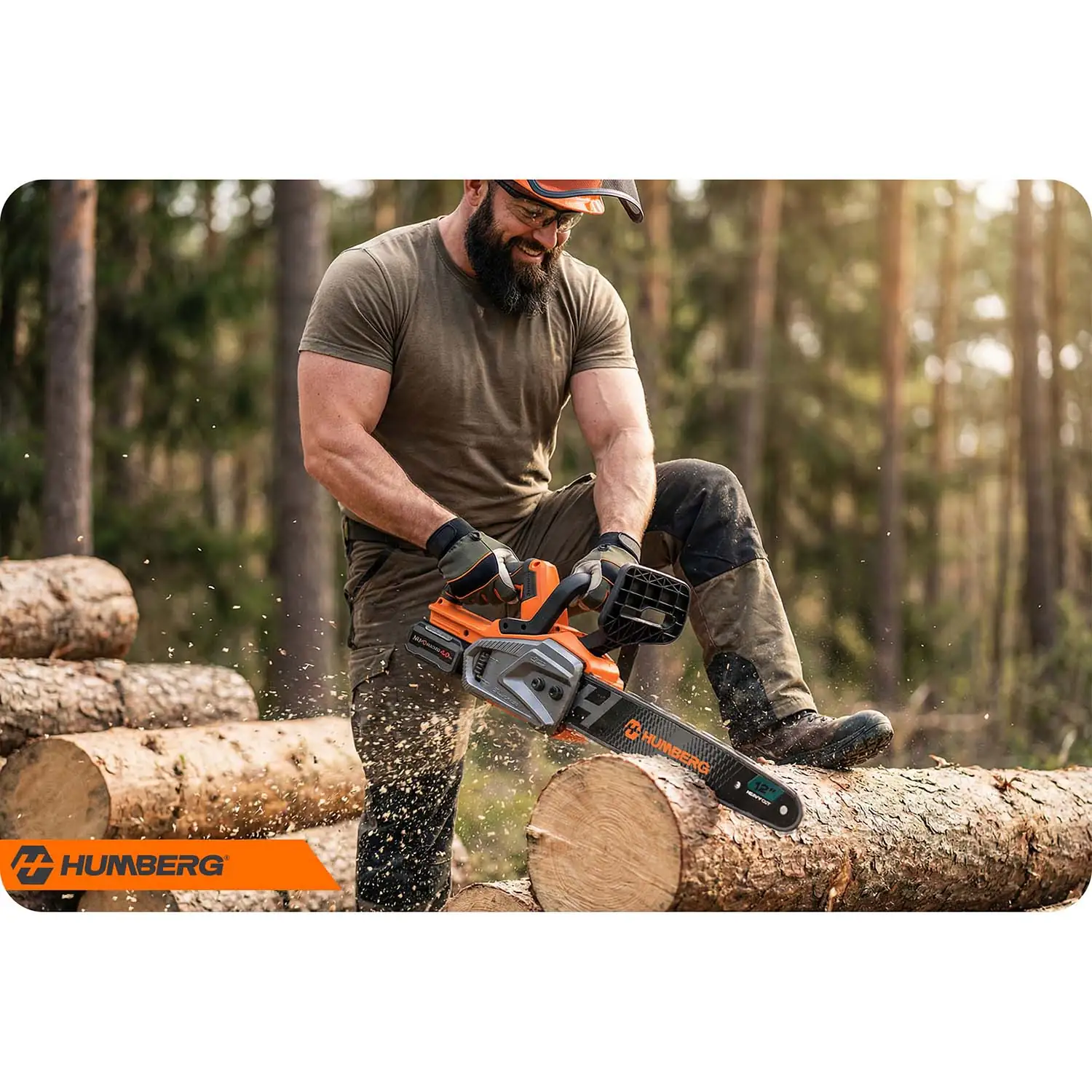 Detail produktu 8: Reťazová píla 12" akumulátorová píla na drevo Humberg HM-436
