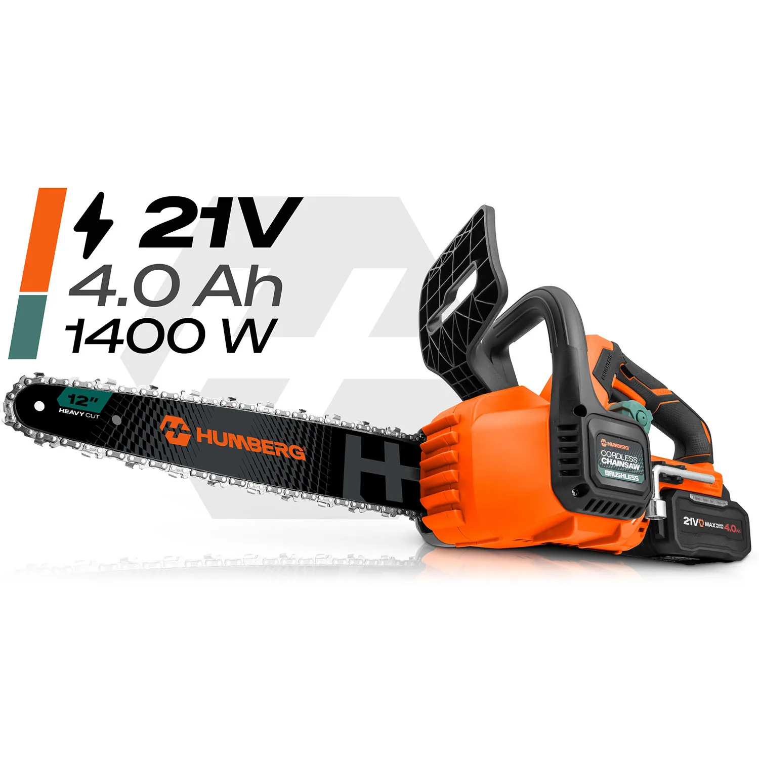 Detail produktu 2: Reťazová píla 12" akumulátorová píla na drevo Humberg HM-436