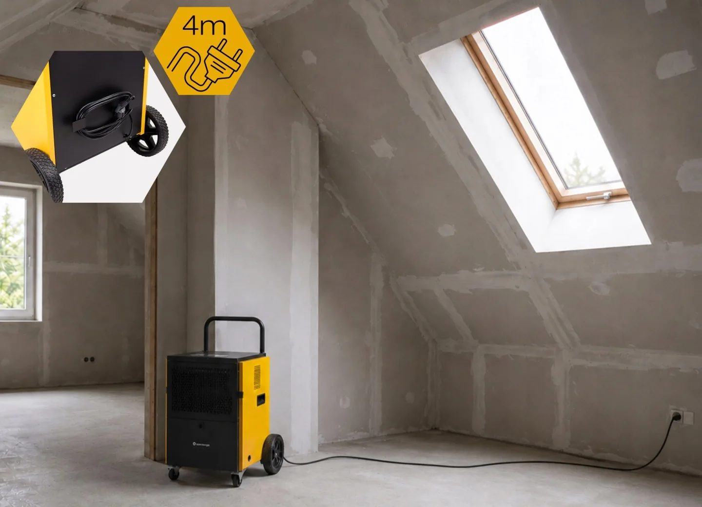 Detail produktu 15: Priemyselný stavebný odvlhčovač vzduchu 60 l/24 h Humberg HM-483