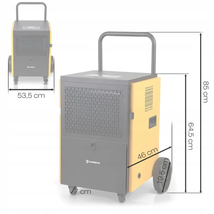 Detail produktu 23: Priemyselný stavebný odvlhčovač vzduchu 60 l/24 h Humberg HM-483